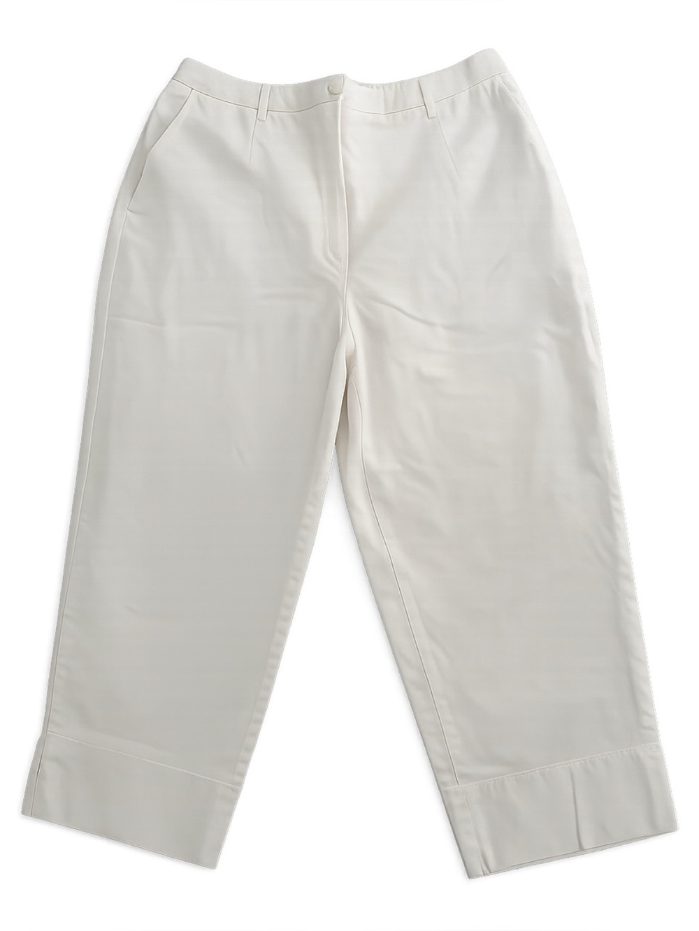 Women’s White CaprisCropped Size 18W 100% Cotton